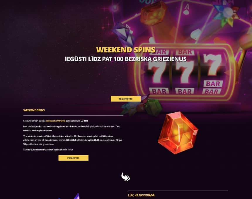 LVBET bonuss