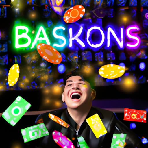 An image that showcases the excitement of receiving a cashback bonus in a casino