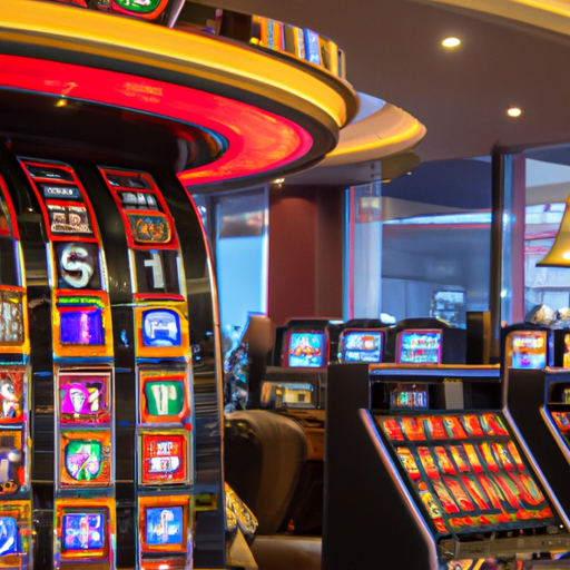 An image capturing the vibrant atmosphere of an Estonian casino, showcasing the excitement and allure of winning money upon registration