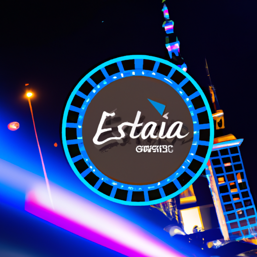 An image showcasing the vibrant nightlife of Estonia, with a backdrop of the iconic Tallinn skyline at dusk