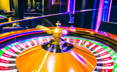 A dynamic image showcasing the vibrant Chanz casino in Estonia