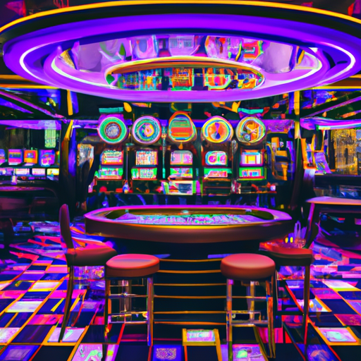An image showcasing the vibrant atmosphere of Casino Lyra in Estonia