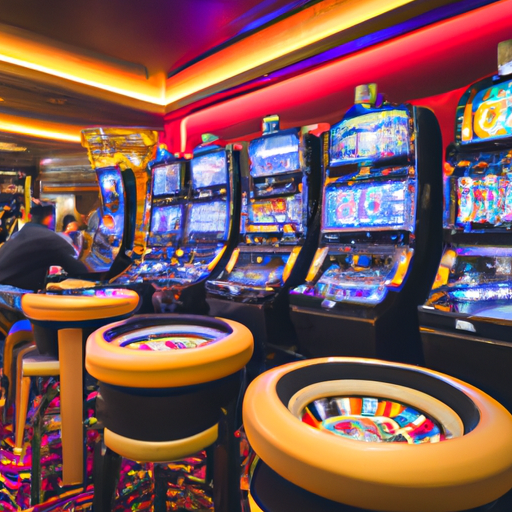 An image showcasing the vibrant and luxurious atmosphere of Koi Casino in Estonia