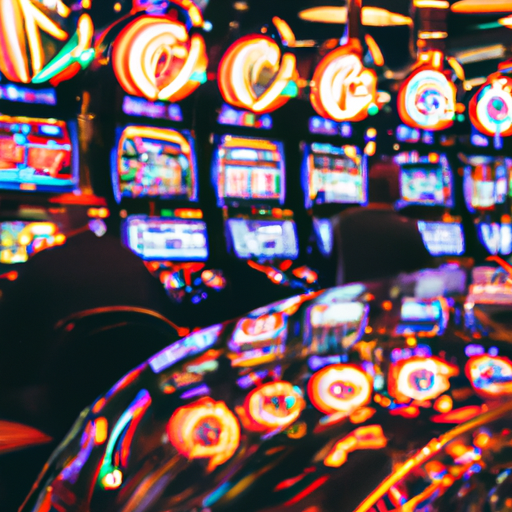 An image showcasing the vibrant atmosphere of Slotparadise Casino, Estonia
