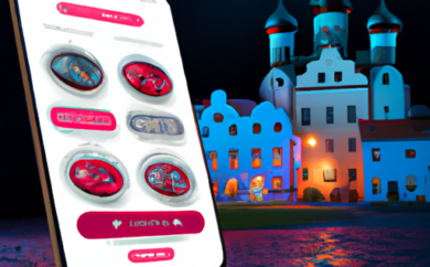 An image showcasing the vibrant Estonian online casino, Heycasino