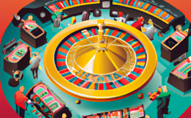 An image that depicts the vibrant and bustling atmosphere of Olybet in Estonia