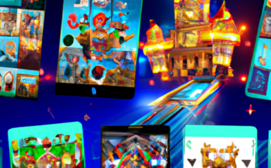 An image showcasing the vibrant and immersive world of Слоты NetEnt, with stunning graphics of iconic characters, thrilling gameplay, and a backdrop of a bustling casino floor filled with eager players
