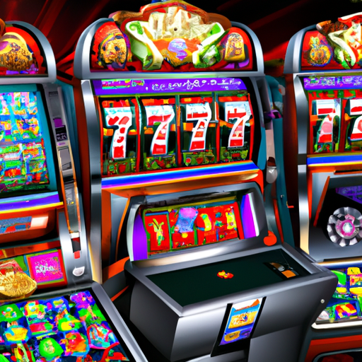 An enticing image showcasing the vibrant world of Слоты Playson, with colorful and captivating slot machines adorned with dazzling lights and thrilling game symbols, inviting players into an immersive gaming experience