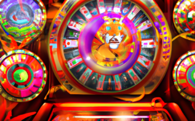 An image showcasing the vibrant world of Red Tiger Gaming's slots: a mesmerizing blend of colorful symbols, intricate designs, and captivating animations that transport players into a realm of thrilling entertainment