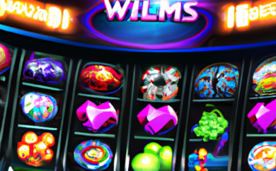 An image showcasing the vibrant world of Wms (Williams Interactive) slots, with colorful reels spinning to reveal iconic symbols like diamonds, fruits, and lucky sevens, surrounded by cutting-edge graphics and immersive animations