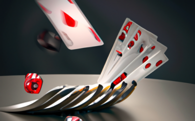 An image capturing the intense atmosphere of a baccarat game: elegant players, meticulously placed cards, and tension-filled expressions