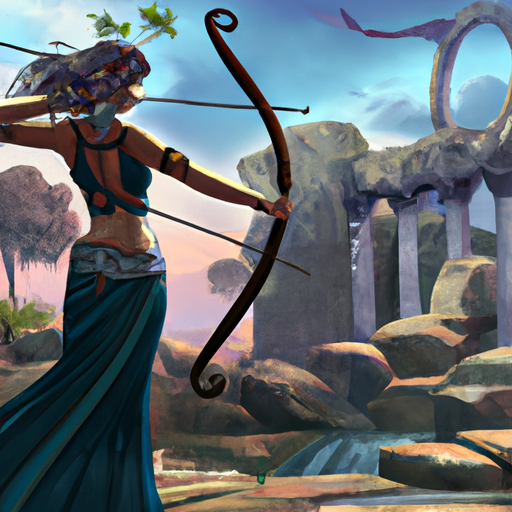 An image showcasing the thrilling clash between Artemis and Medusa in a game slot